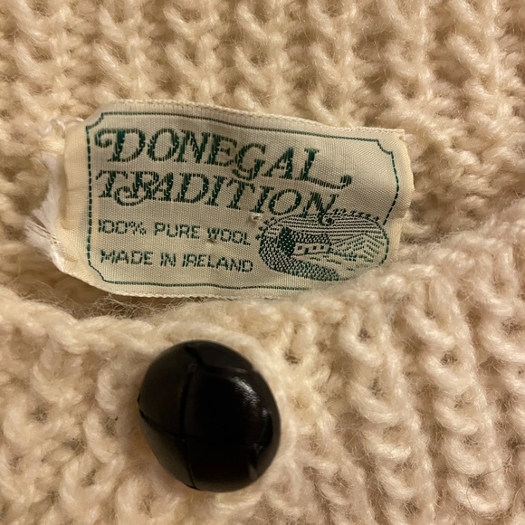 Vintage Wool Cable Knit Cardigan - Picture 2 of 4